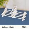 5PCS Skirt Peg Hanger Traceless Plastic Pants Rack Multifunctional Household Hanger Adjustable Trouser Clips Save Space Hanger