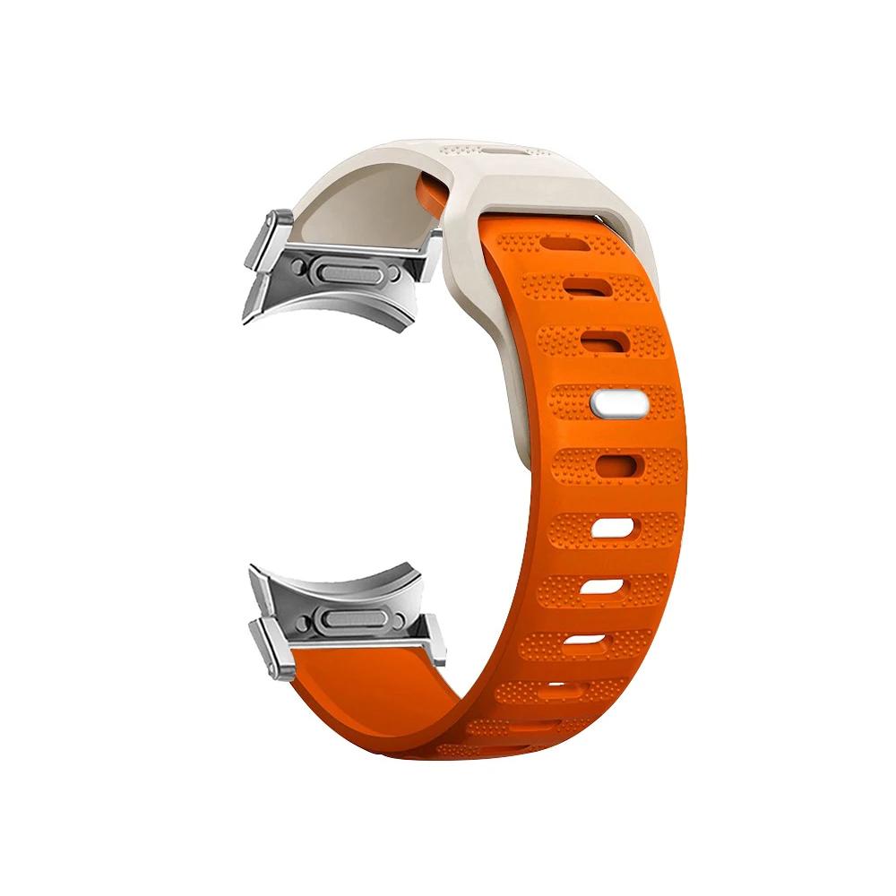 Classic Silicone Strap for Samsung Galaxy Watch 6/5/4 40mm 44mm 5Pro 45mm No Gaps Sport Band Galaxy Watch 6/4 Classic 43 47mm 42 46mm