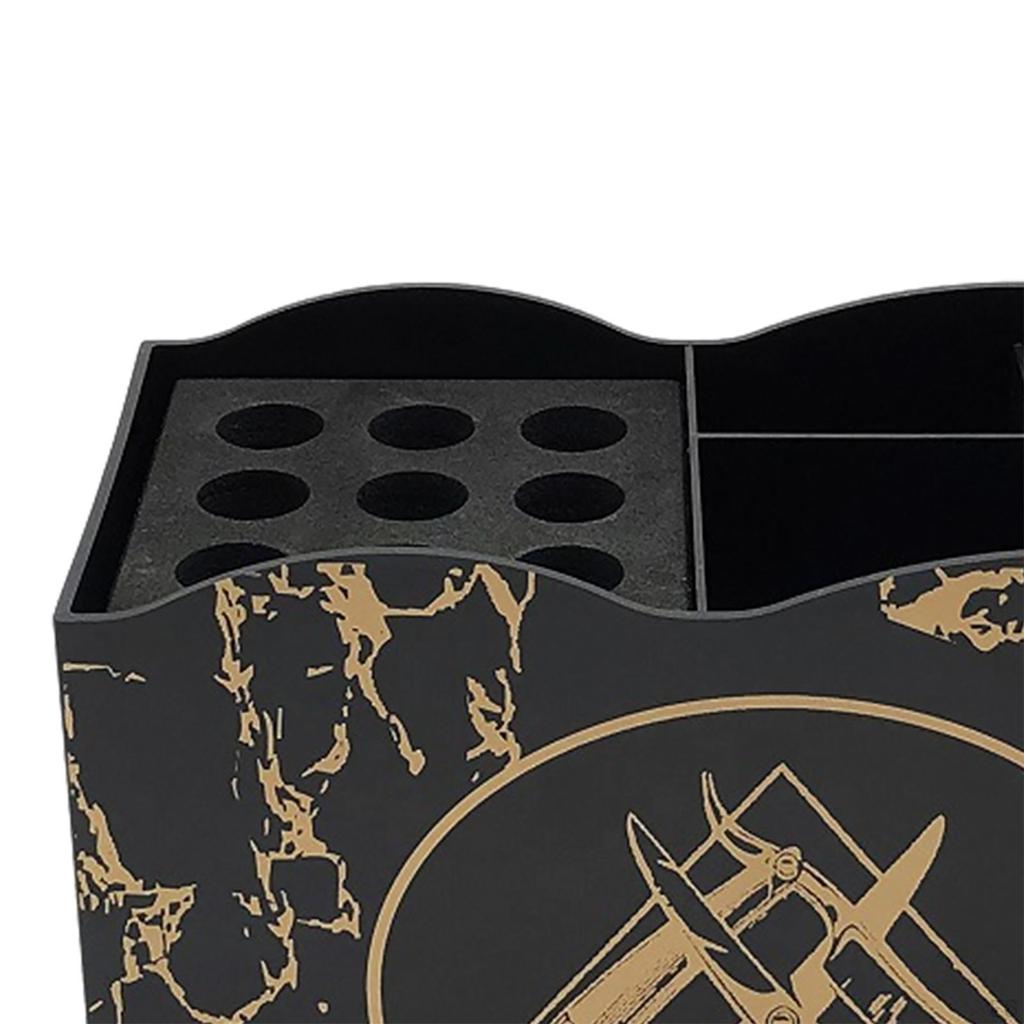 Hairdressing Tool Storage Box Removable Dressing Table Hair Clips Organizer for Scissors