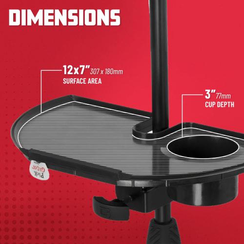 GATOR Frameworks Gator Frameworks Stand Accessory Tray with Pick Holder (GMF-MICACCTRAY) (Approx. 307mm x 180mm)