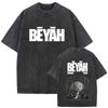 French Rapper Damso High Quality Vintage Washed ONeck Tshrit YK Mens Womens Casual Summer Clothes Oversized Short Sleeve Tees
