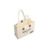 Bally French Commuter Logo Print Detail Fabric And Leather Tote Bag Women Tote Bags Off-White 6301346