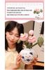 Plush Lotus Potted Plant Ornament – Cozy Flower Figurine for Home Decor, Gifts, or Events.