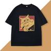 Angry Cat Biting Hand Graphic T-Shirt