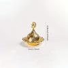 Mini Crown Retro Copper Hollow Out Incense Stick Burner Holder Golden Arab Burner Catcher Home Decoration Sandalwood Censer