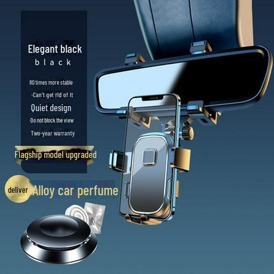 2025 Rearview Mirror Car Phone Holder with Navigation Support