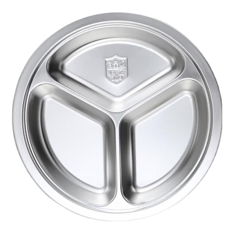 304 Stainless Steel Kids Divided Meal Plate