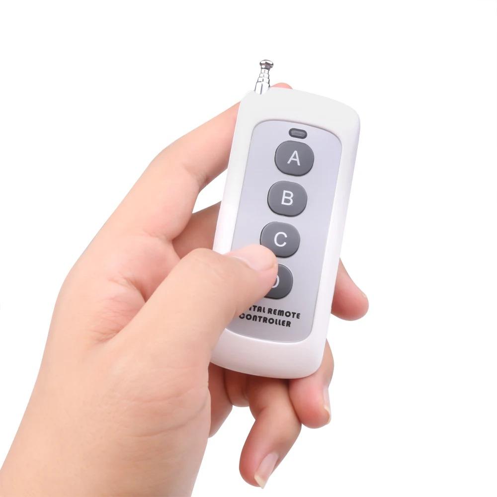 433MHz Wireless Remote Control 2/4/6/8 Buttons Remote Control Learning Code 1527 Antenna Reach 1000m Long Range