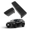 FUELHOOD Harrier 80 Series Compatible with 2022 and Later Models Compatible with Aluminum Alloy 3D Rubber with a Hairline Finish In Cover [Toyota