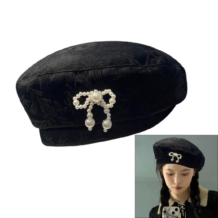 Soft and Comfortable Hat Princesses Beret Hat Bows Pattern Hat Luxurious Women Hat for Outdoor Enthusiast and Vacationer