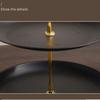 Stainless Steel Fruit Tray 2/3 Layer Easy To Use Cake Dessert Tray Not Easily Deformed Multi-Function Dessert Display Holder