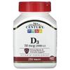 D3, 50 Mcg (2,000 IU), 250 Tablets