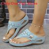 Summer Thick Sole Flip Flops With Metal Detail For Adults Size