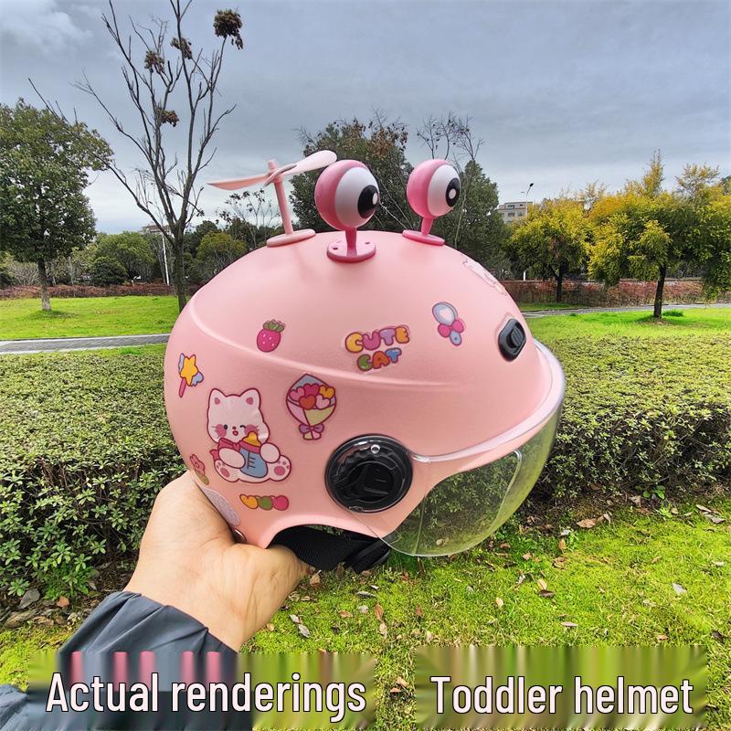3C Certified Children's Universal Helmet - Four Seasons, Boys & Girls, Electric/Battery Cars, Summer Half Helmet