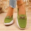 Fashion Plus Size 43 Women's Flat Loafers Spring Autumn New Fashion Color Matching Round Toe Slip on Comfort Casual Shoes Zapatos Mujer
