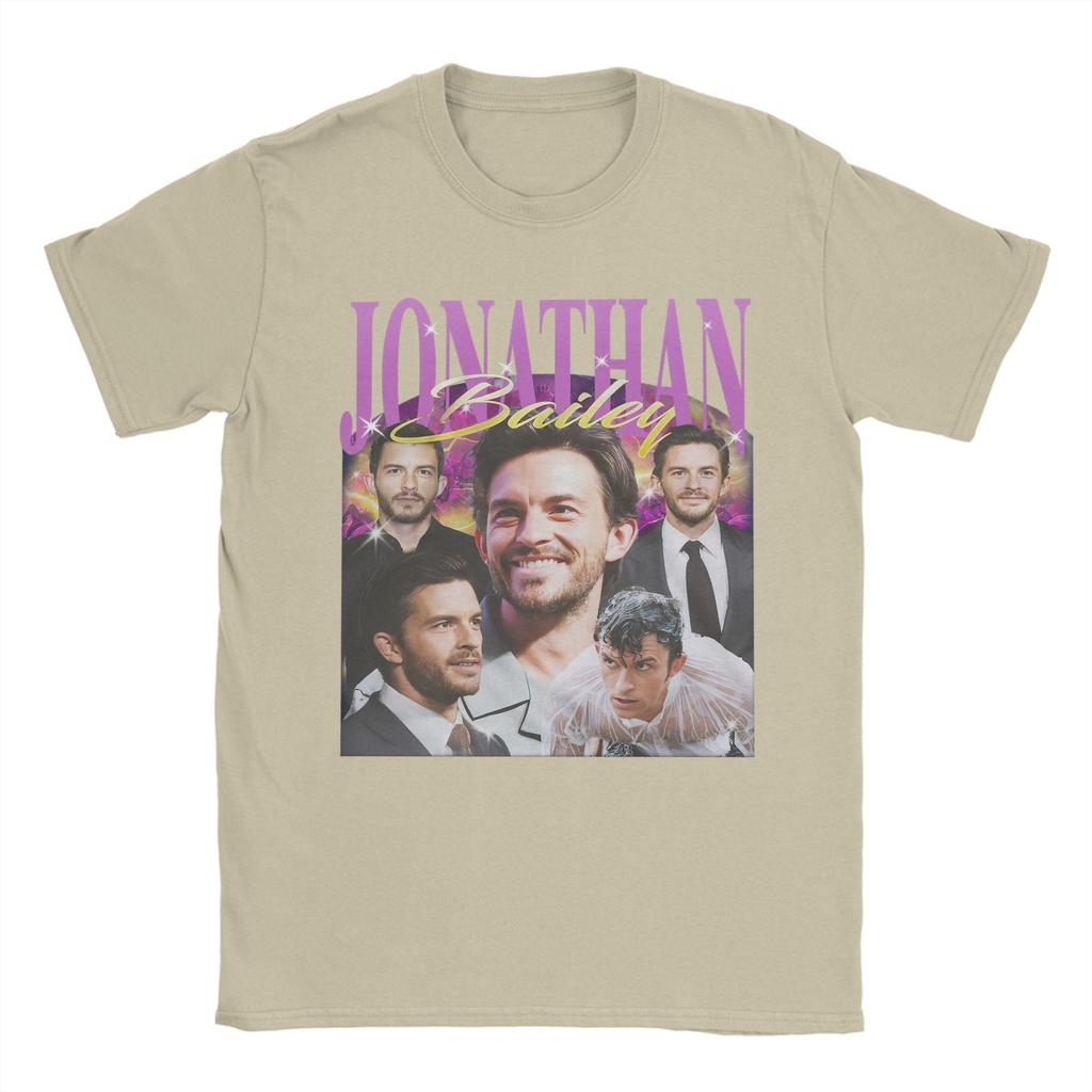 Unisex s Jonathan Bailey Actor T Shirt Cotton Clothing Awesome Short Sleeve Round Collar Tees Plus Size TShirt