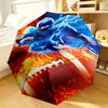 Soccer Player In Action Umbrella 8-Frame for Travel, camping, Casual Lightweight Portable Umbrella, Essential for every family Holidays Gift