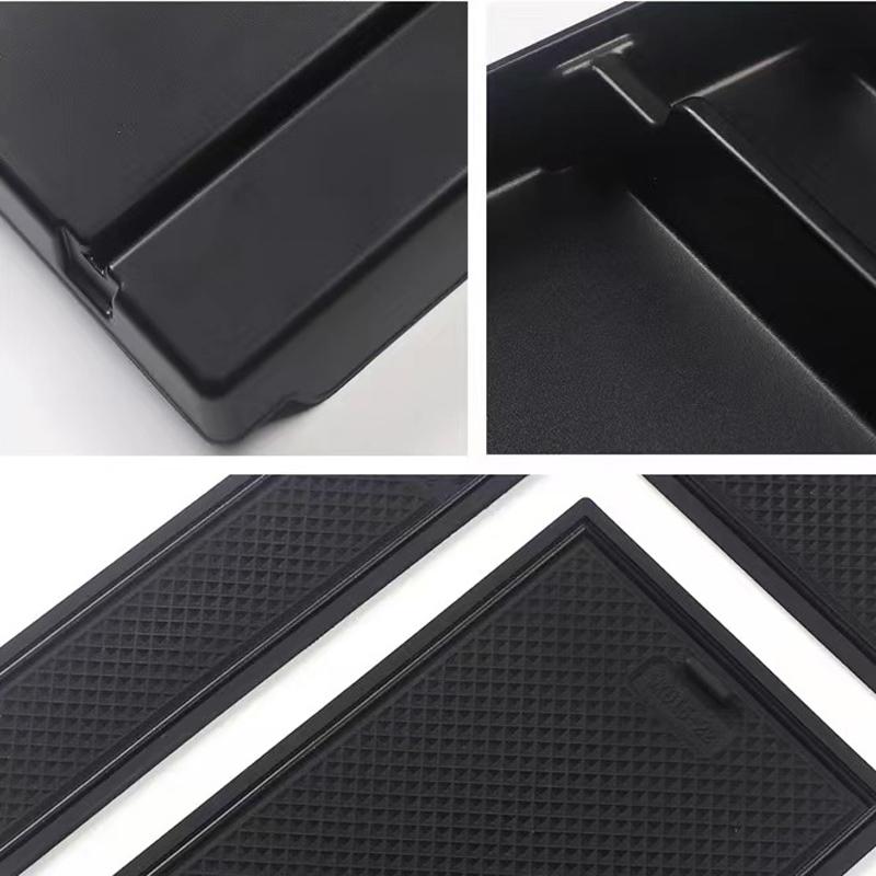 Car Central Storage Box For Hyundai IONIQ 5  2022 Non-slip Rubber Armrest Storage Box Auto Interior Tidying