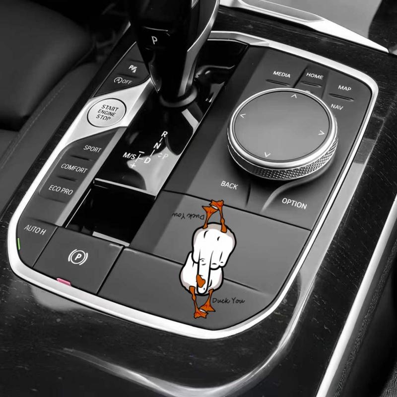 2 lakštų ančių rašto lipdukai automobiliams, „duck you“ lipdukai, tinkami automobilio dekoravimui