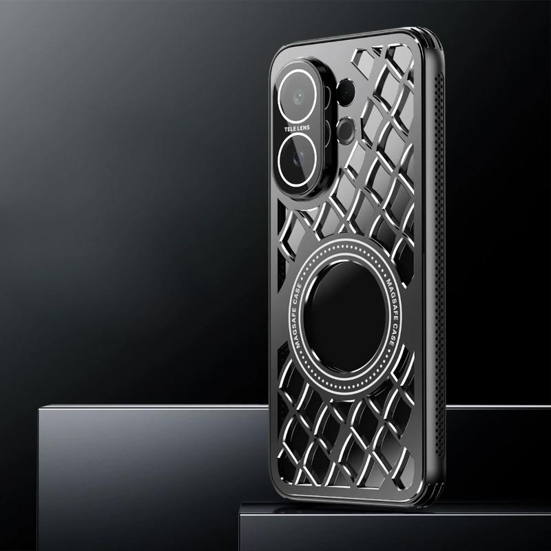 

Алюминиевый сплав Рассеивание тепла Магнитный чехол-кольцо Для VIVO S30 Pro mini X200 FE Беспроводная зарядка Защита линз Ударопрочная крышка vivo S30 Pro mini