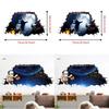 Horror 3D Wandkunst Aufkleber für Halloween Spukhaus Deko Wasserdichtes PVC für Küche