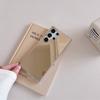 Glossy Mirror Back Case For Samsung S24 Ultra S23 S22 Plus S21 A55 A54 A52 A35 A34 A15 Clear Soft TPU Bumper Slim Shockproof Protective Phone Cover