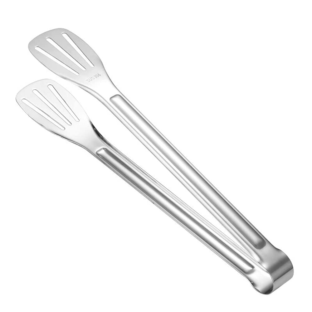 

Huiyu Stainless Steel All-Purpose Cooking Tongs, Stainless Steel Yakiniku Tongs for Deep Frying, Steak Cooking, and BBQ, 4.5cm*28cm