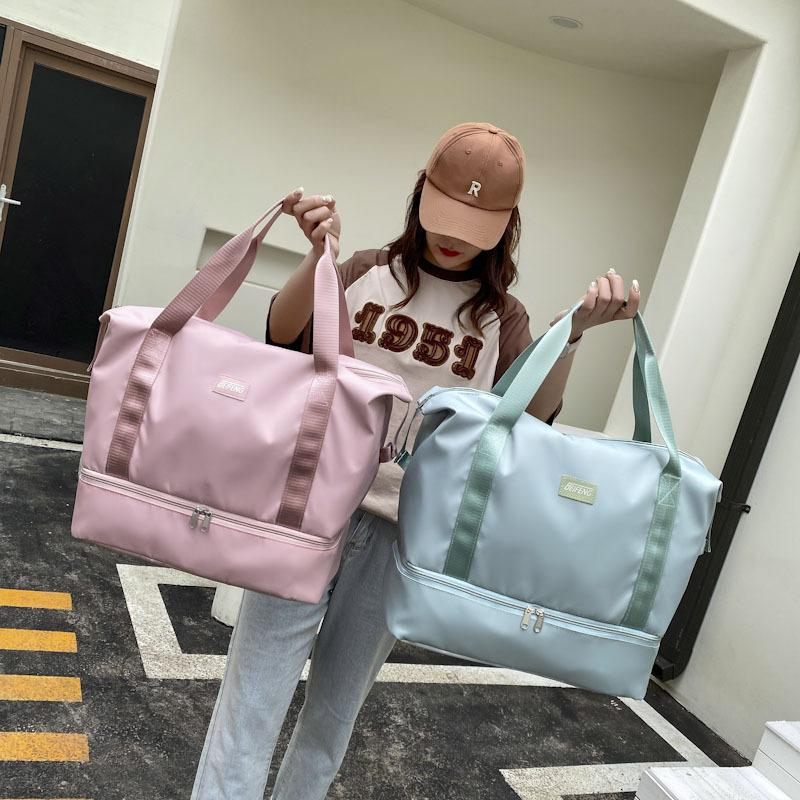 Dry and wet separation yoga fitness bag travel sports portable travel bag multi-functional travel bag