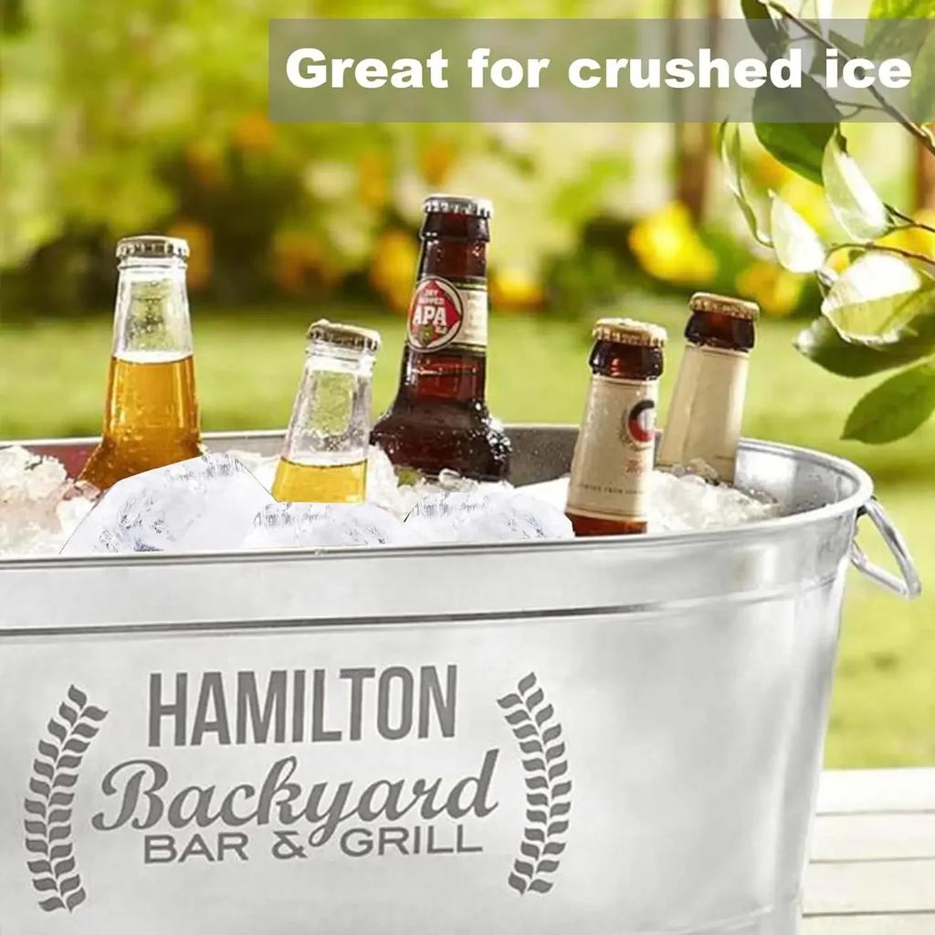 1 PCS Ice Cube Mold Oversized Silicone Crate Efficient Freezing Bath Large Ice Cube Mold Ice Bucket Block Mold