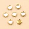 11 Color 5x6mm Stainless Steel Enamel Heart Charms Pendants