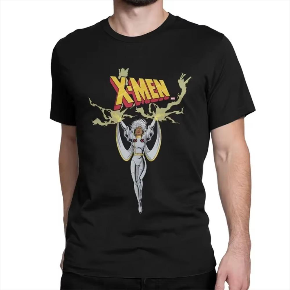 T Shirt For Men WomenX-Men Storm Anime T Shirt  Cotton Tops Leisure Short Sleeve Crewneck Tees Gift Idea T-Shirts