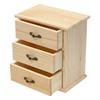 3-Layers Wooden Jewelry Storage Holder Mini Stationery Storage Stand  Hair Accessories