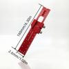 Aluminum Alloy Woodworking Pocket Ruler with Slider, Square T-shaped Ruler, T-shaped Track Reference Instrument