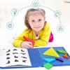 Children'S Early Education Wooden Magnetic Tangram Magnetic Puzzle Puzzle Kindergarten Teaching Aids Development Intellectual Educational Toys