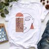 Women Abstract Printed Tshirt Casual Fashion Tees Harajuku Short Sleeve Female Casual Short Sleeve Blouse For Spring & Summer