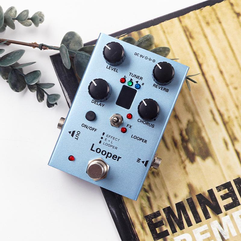 Compact Multi-Functional Electric Guitar Effects Pedal: Distortion, Reverb, Chorus, Delay, Amp Simulation