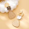 Women's Earrings, Geometric Leopard Print Fashion Pendant Earrings, Suitable for Daily Wear and Vacation Wear