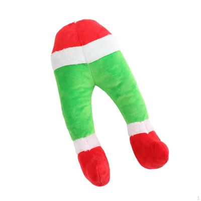 Vánoční Santa Claus Nohy Vycpané Party Potřeby Ozdoba Foto Rekvizita Oslava