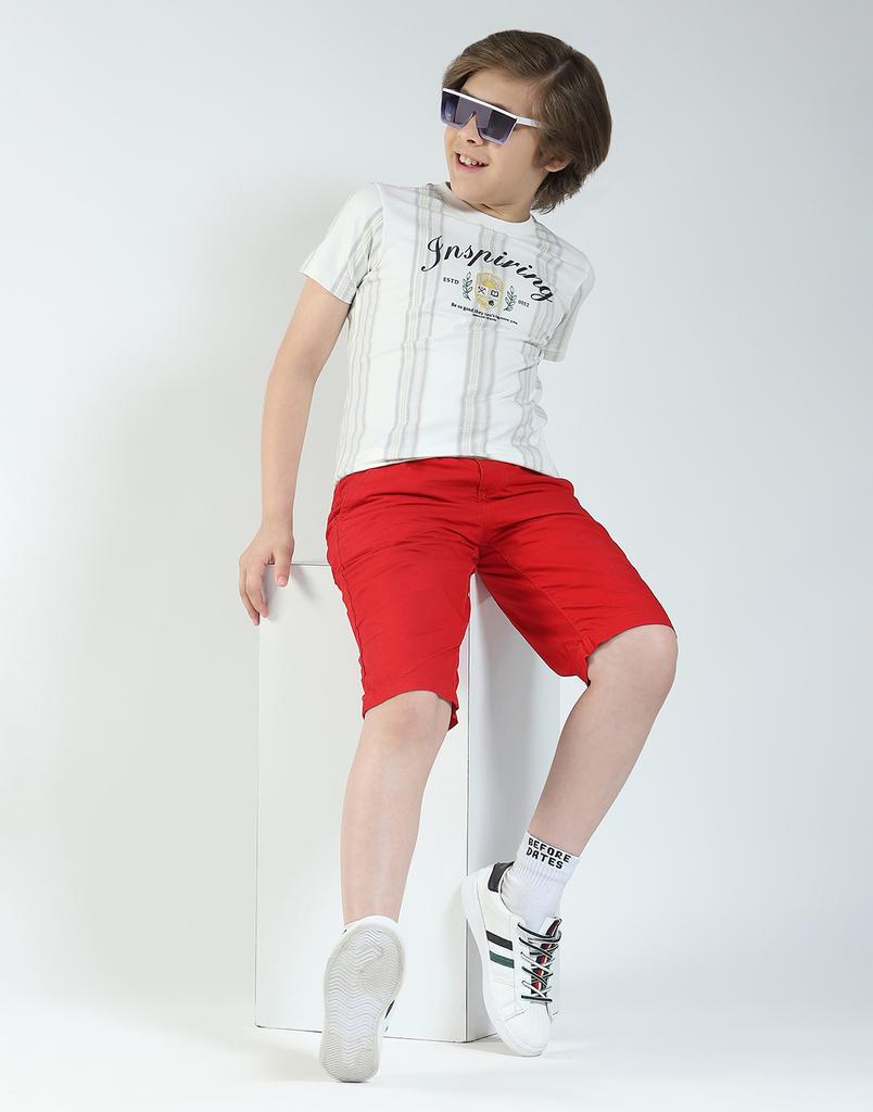 MONTE CARLO Boys Printed Round Neck T-Shirt
