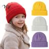 Cozy Winter Gift for Toddlers Kids Knitted Hat, Warm Solid Color Beanies Cap, Windproof Stretchy Knit Daily Wear Stretch Hat Boys Girls Outdoor