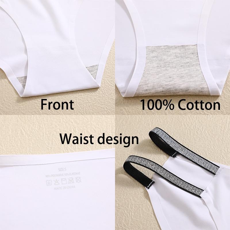 FINETOO Sømløs truse for kvinner Midje Sexy beltedesign Mid-midje Brise Komfortabelt undertøy