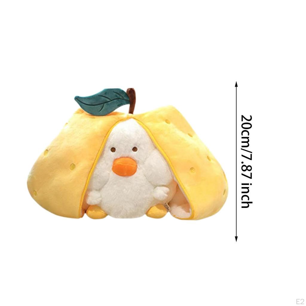 Collectible Pear Duck Plush Doll with Zipper for Children and Adults