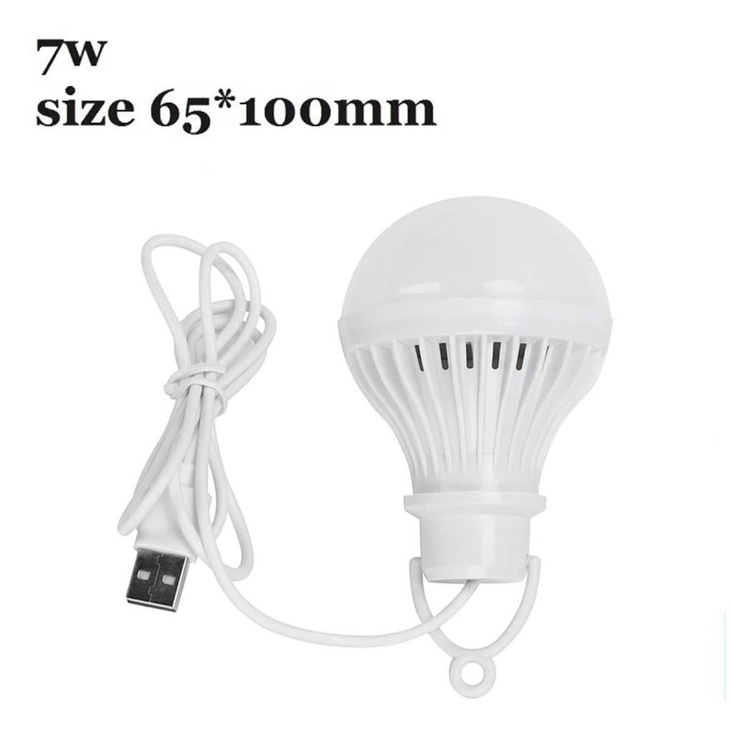 Usb Led Camping Lamp 3w 5w 7w 9w 12w With 1.2m Clip Line Room Light 5v Bulb Milky Cover Table Eye/protection Usb-adapter-powered