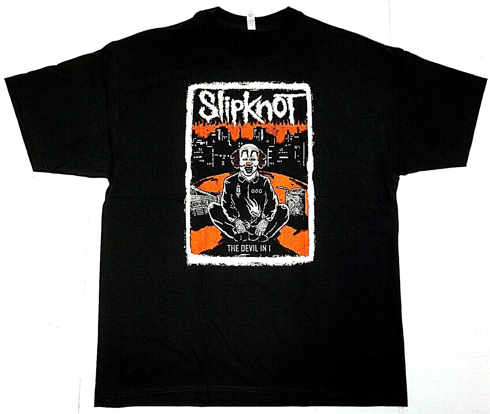 SLIPKNOT T-shirt Heavy Metal Band Tee Men s 100% Cotton Black New S