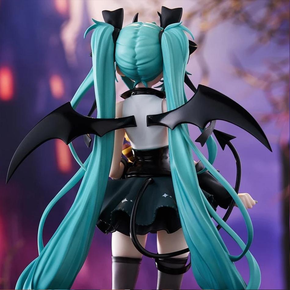 Little Devil Hatsune Miku 19cm Little Raccoon Hatsune Miku Anime Dark Angel Chuyin Hand Operated PVC Model Animation Accessories