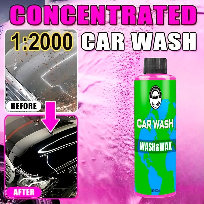 Pink Foam Car Wash Liquid, High Foaming pH-balanced Cleaner,specially Designed for Stubborn Stains,suitable for Cars,trucks,etc.