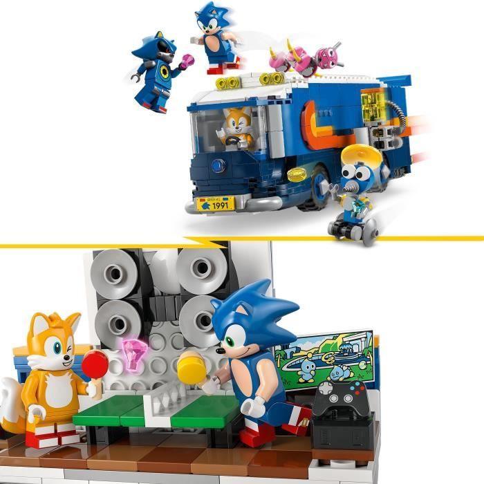 LEGO Sonic the Hedgehog 77006 Le Camion de Contrôle de l’Équipe Sonic - Jouet dès 8 ans