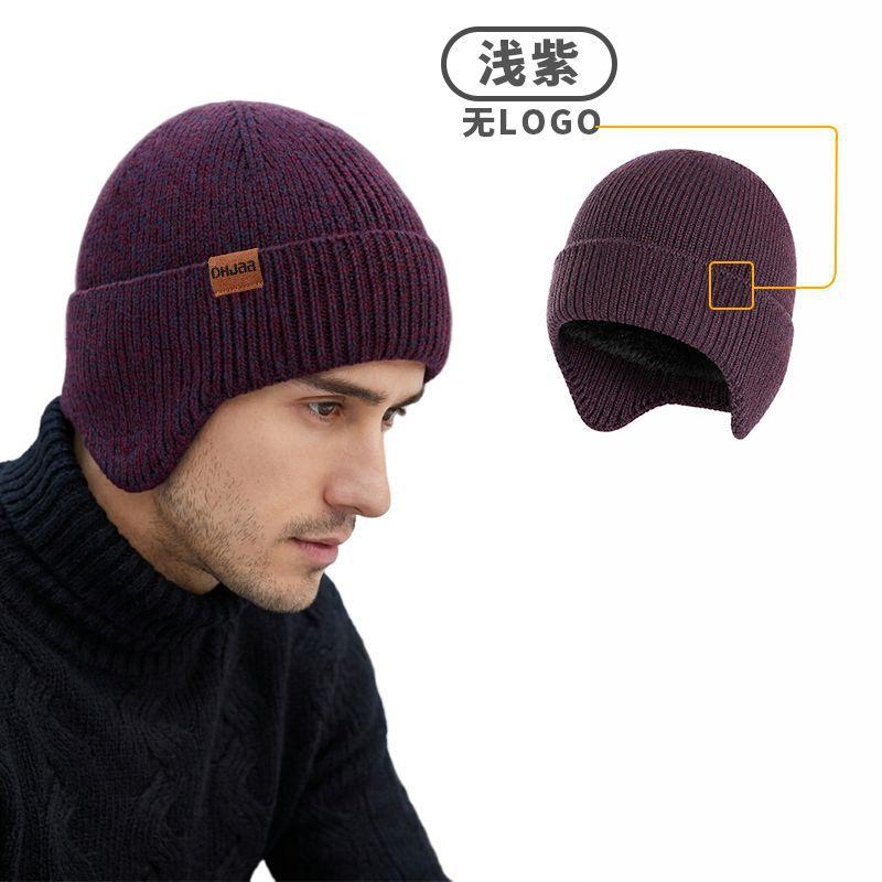 Winter Cross-border Wool Hat Middle-aged and Elderly European and American Knitted Amazon Warm Velvet Hat Spot
