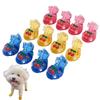 4Pcs/Set Cartoon Breathable Dog Shoes Non-slip Dog Paw Protector Hollow Puppy Shoes  Rainy Days