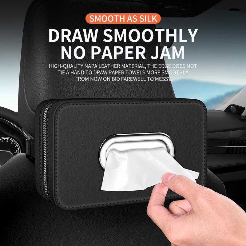 Nouvelle boîte en papier pour voiture à suspendre au dossier de chaise boîte à accoudoir de haute qualité boîte à serviettes en papier boîte à essuie-tout pour voiture